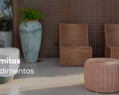 Vasos Organne usados no empreendimento cidade Aruna